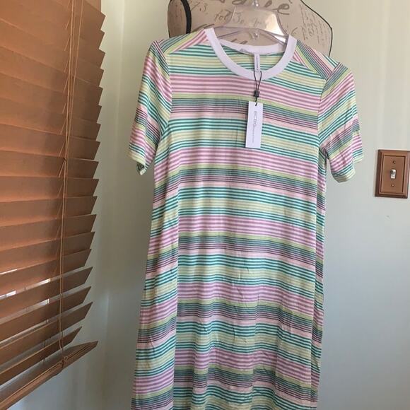 NWT BCBGENERATION STRIPED TEE SHIRT ‎ DRESS SIZE S - Picture 2 of 7